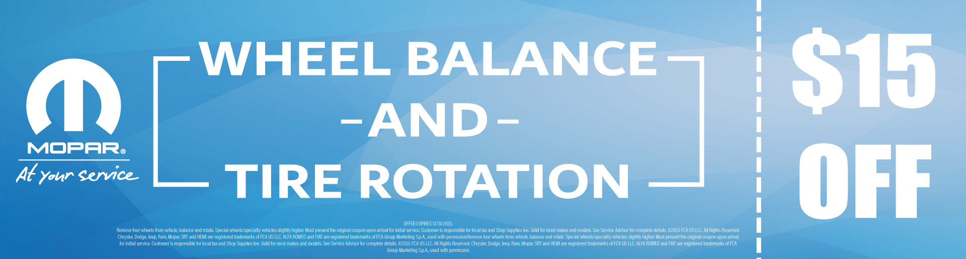 Wheel Balance and Tire Rotation