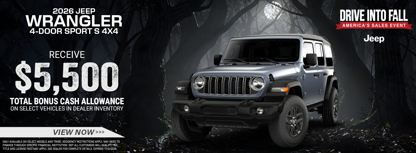 2026 October Incentives - 2026 Jeep Wrangler